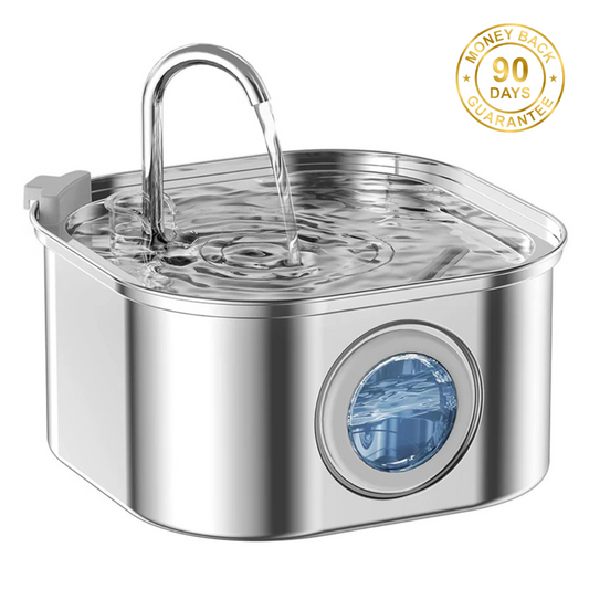 The HappyCat™ - Stainless Steel 3.2L/106oz Drinking Fountain